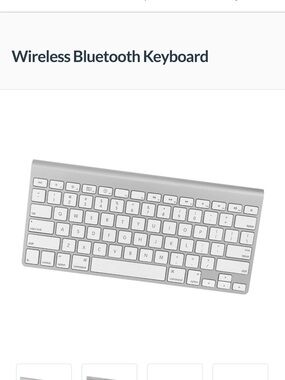 Apple Aluminum Wireless Keyboard — Silver & White